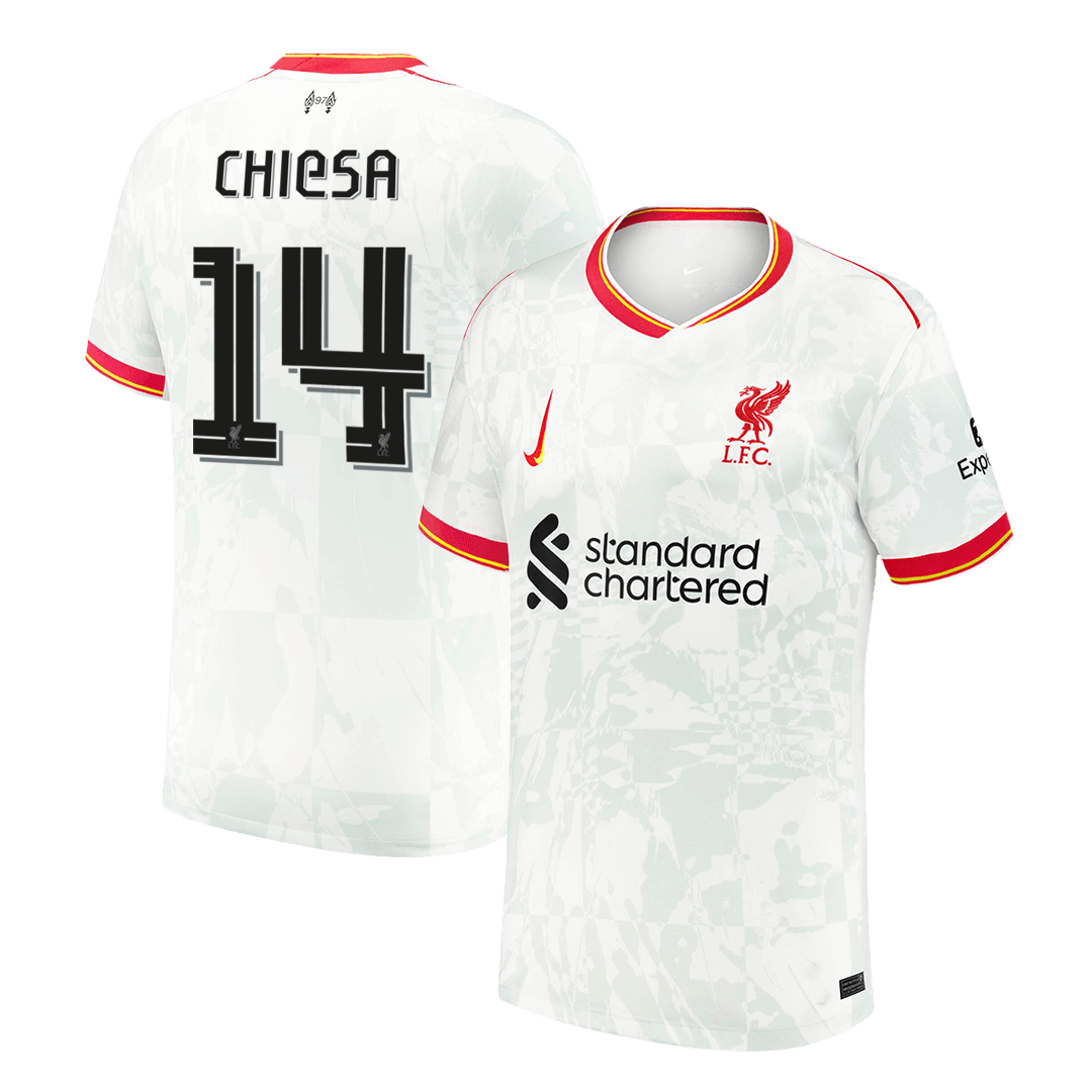 CHIESA #14 Liverpool Third Away Soccer Jersey 2024 UCL