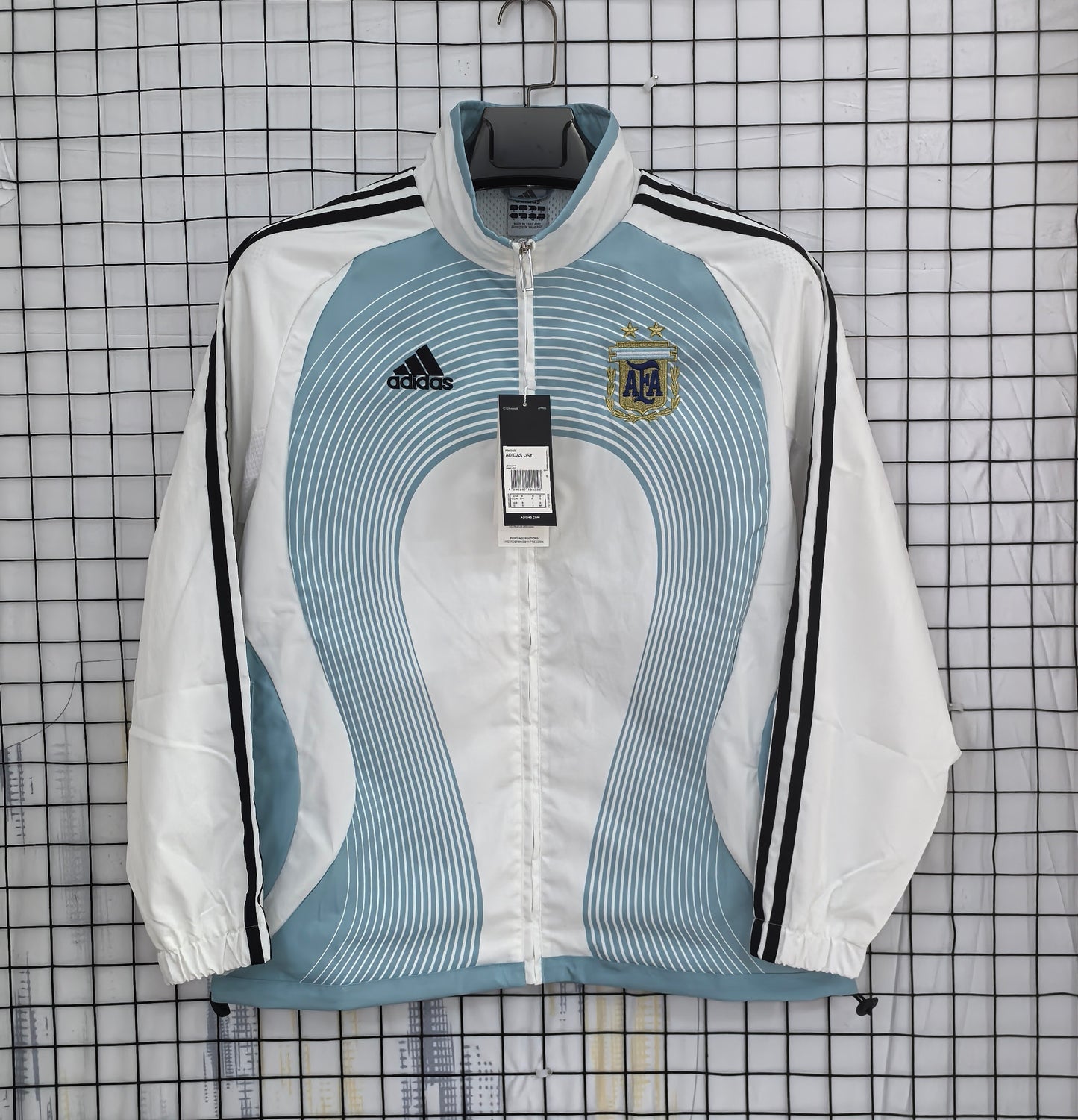 Argentina 2006 Retro World Cup Windbreaker White