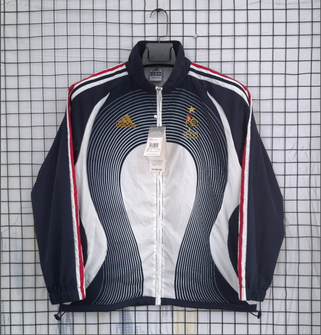 France 2006 Retro World Cup Windbreaker Blue