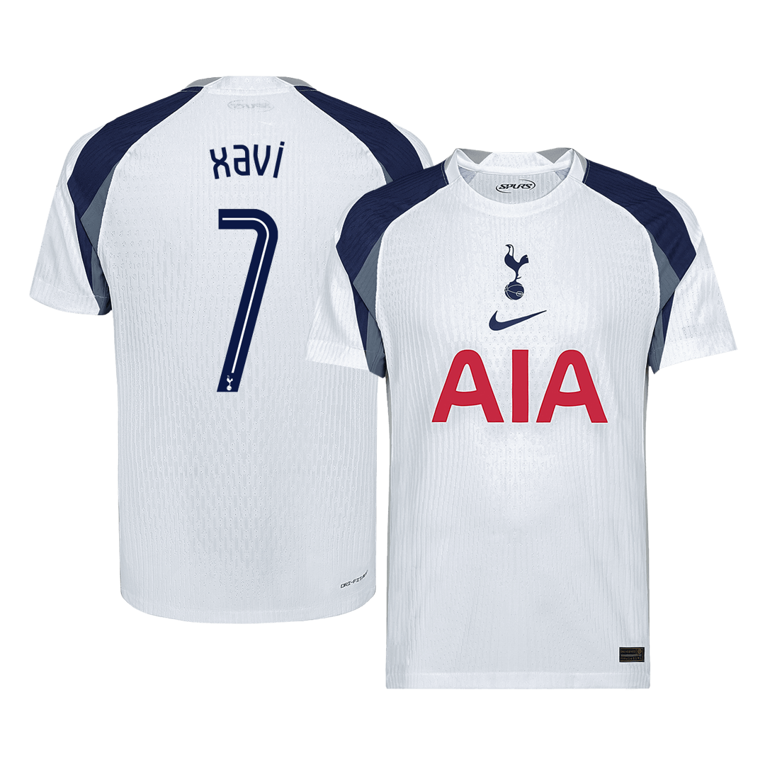 XAVI #7 Tottenham Hotspur Home Stadium Jersey 2025/26 UCL