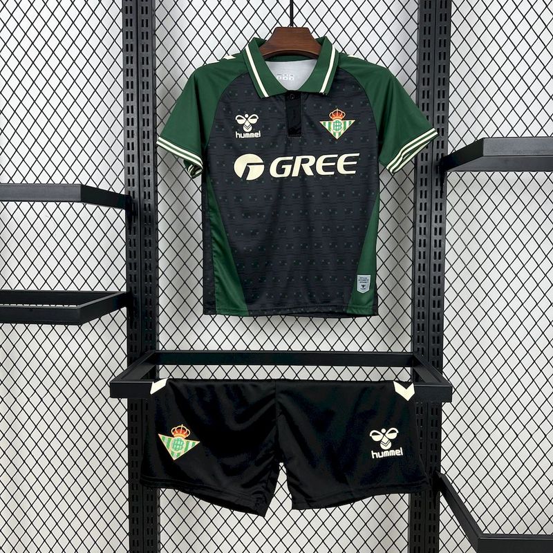 25/26 Real Betis Black Special Edition Kids Fan Jersey