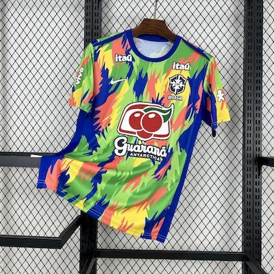 2025 Brazil Pre-Match training soccer Fan Jersey