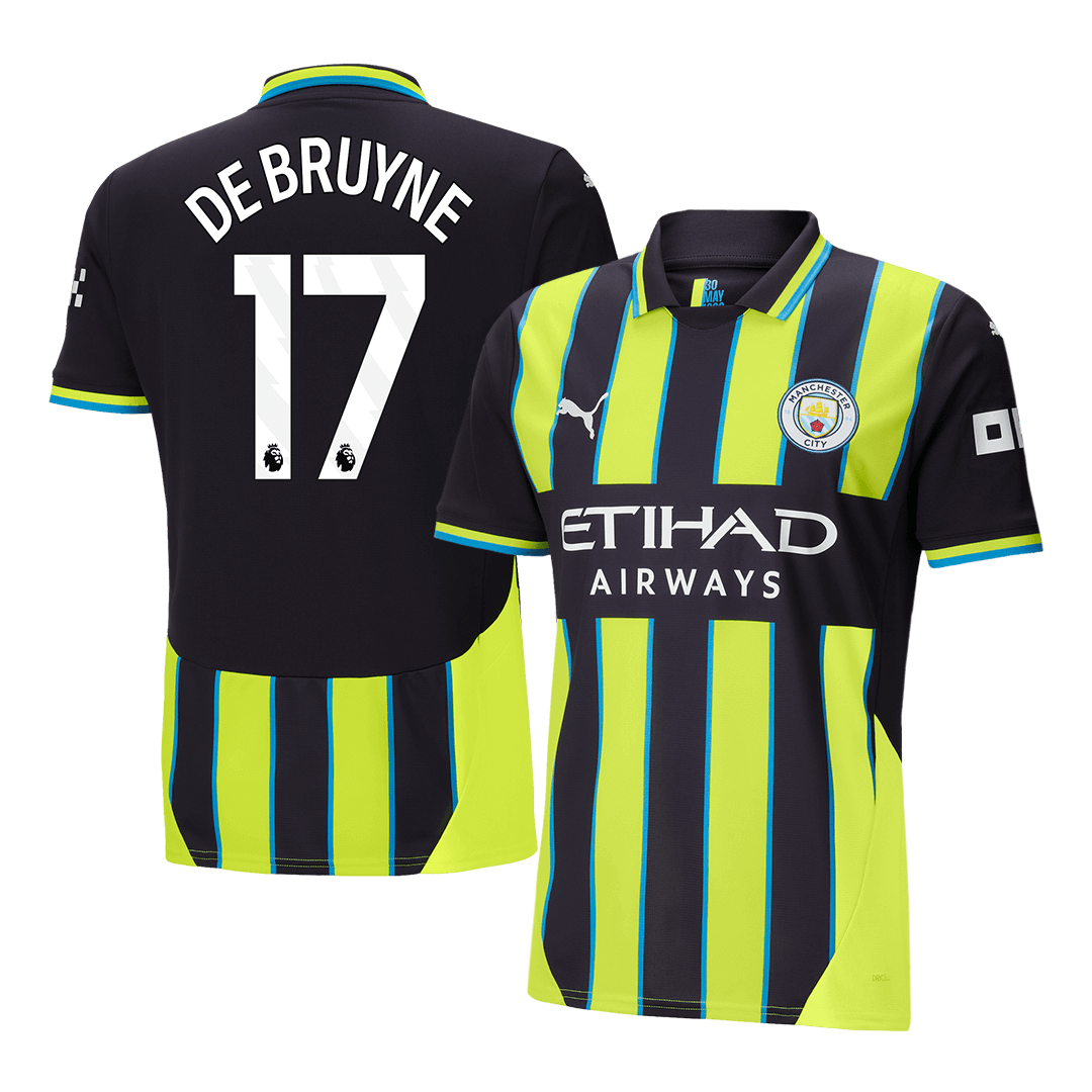 DE BRUYNE #17 Manchester City Away Soccer Jersey 2024