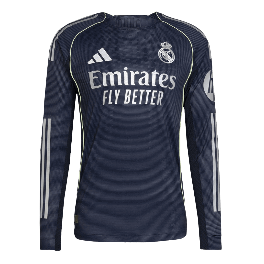 Stadium Jersey Real Madrid Away Long Sleeve Soccer Jersey 2025/26
