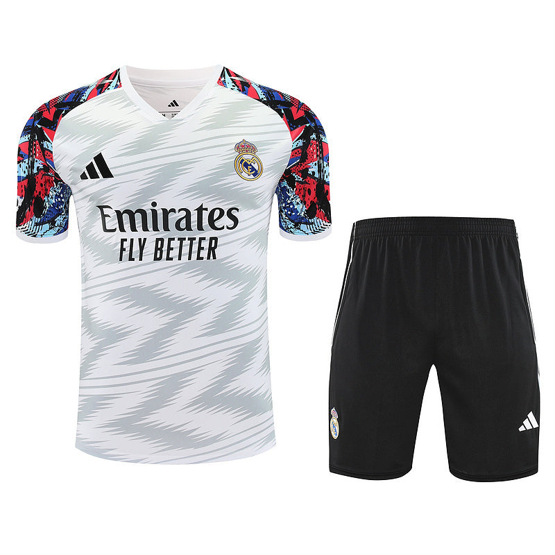 25/26 Real Madrid White Training Fan Jersey
