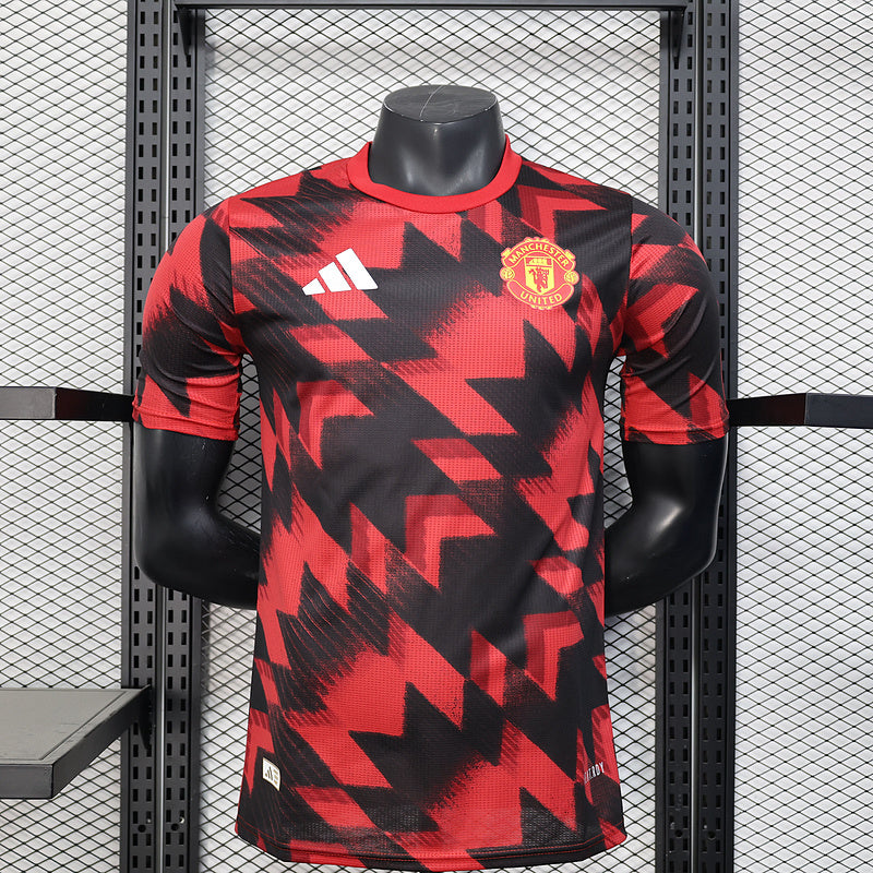 25/26 Manchester United red and black training Stadium Jersey