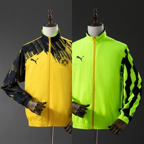 25/26 Borussia Dortmund Trench Coat Reversible Yellow Windbreaker