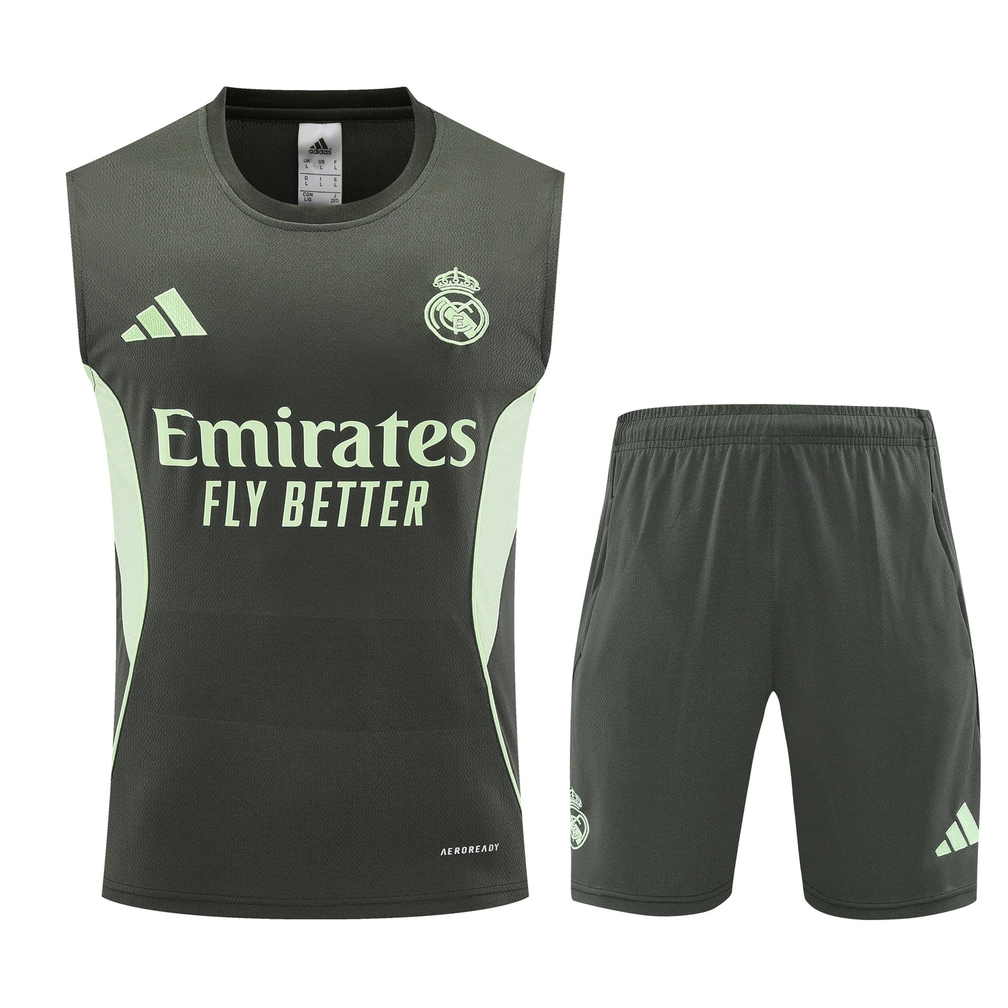 Real Madrid 2025/26 Sleeveless Training Kit Black