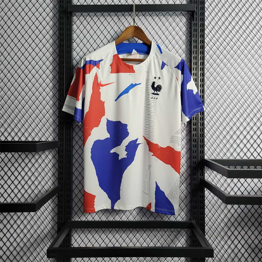 2022 World Cup France White Training Fan Jersey