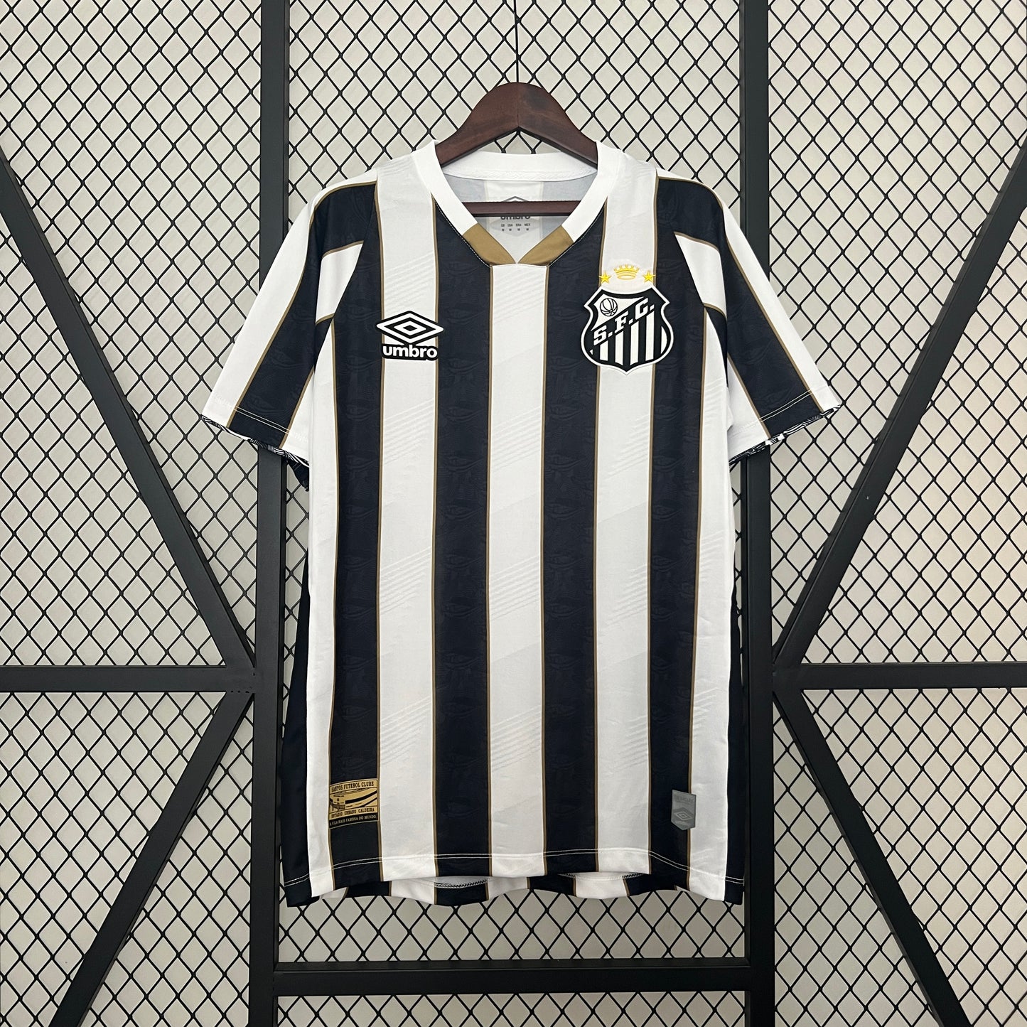 24/25 Santos away all sponsors Soccer Fan Jersey