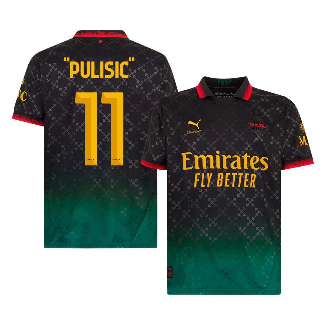 PULISIC- #11 AC Milan Fourth Away Soccer Jersey 2024