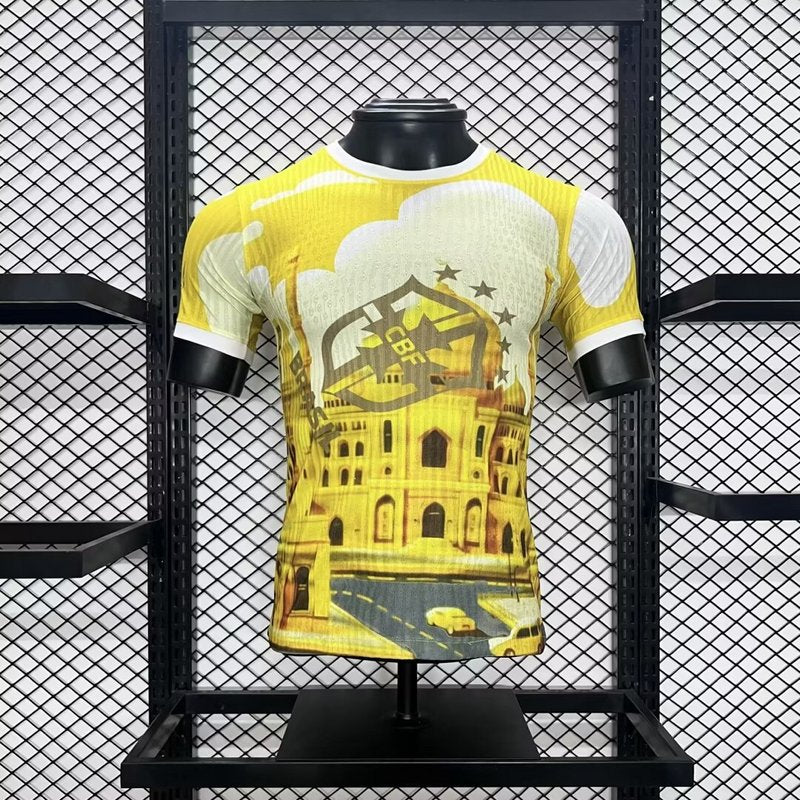 2024 Brazil Yellow Special Stadium Jersey