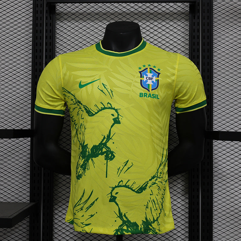 2024 Brazil yellow dove of peace Stadium Jersey