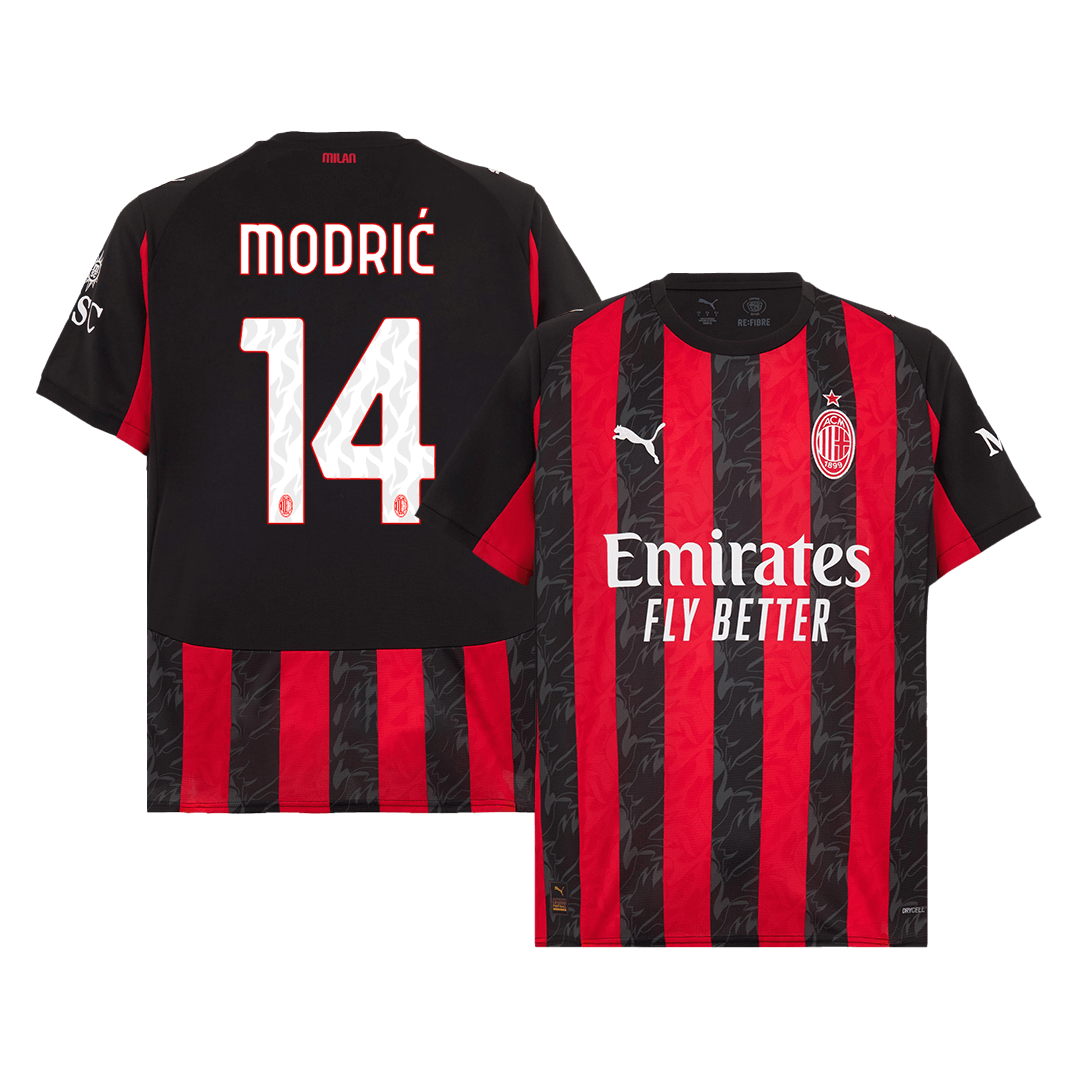 MODRIC #14 AC Milan Home Soccer Jersey 2025/26