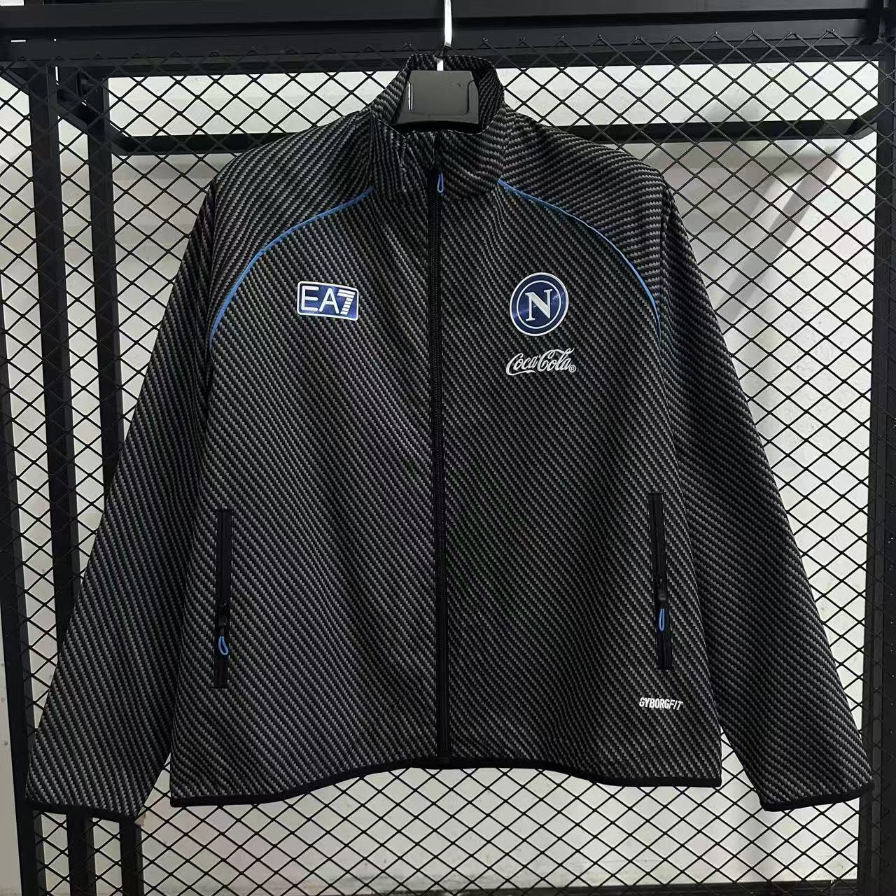 25/26 Napoli pad printed black waterproof windbreaker