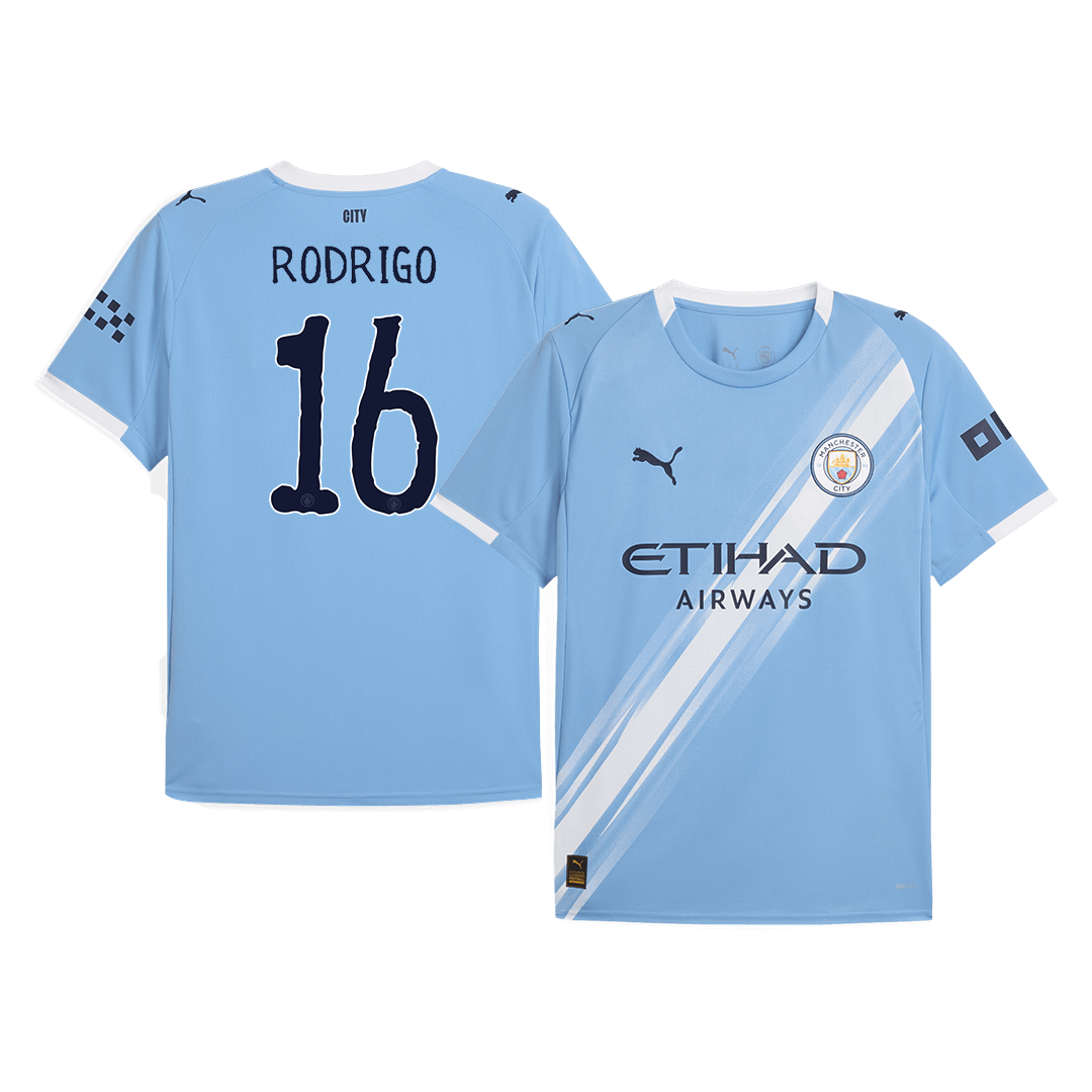 RODRIGO #16 Manchester City Home Soccer Jersey 2025/26 Club World Cup