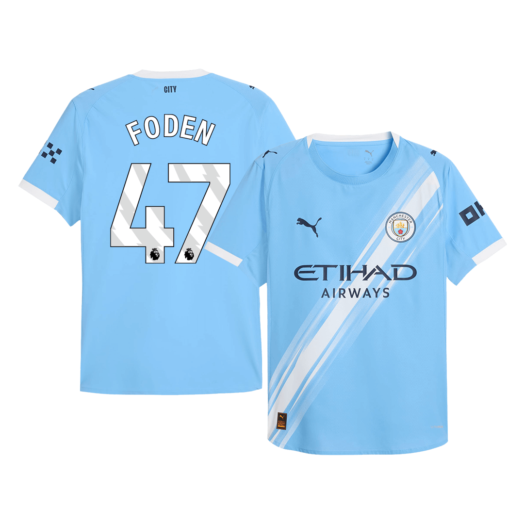 FODEN #47 Manchester City Home Stadium Jersey 2025/26