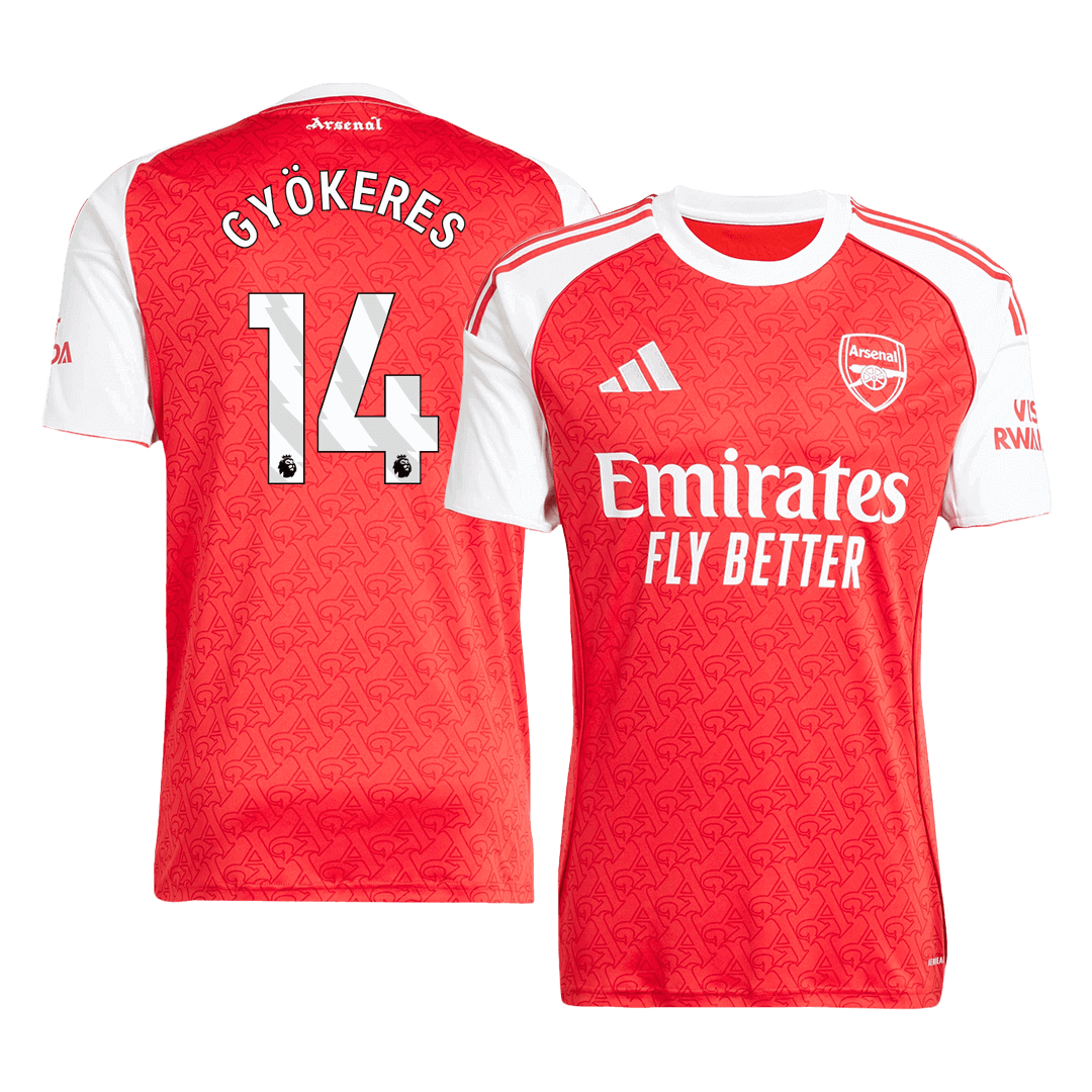GYOKERES #14 Arsenal Home Soccer Jersey 2025/26