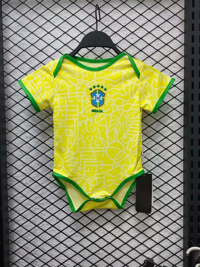 2024 Brazil Home Baby Fan Jersey