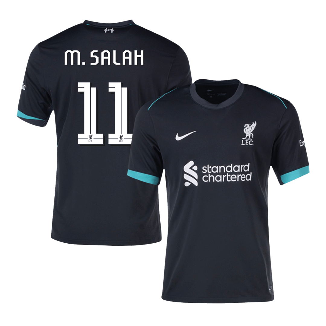 M.SALAH #11 Liverpool Away Soccer Jersey 2024 UCL