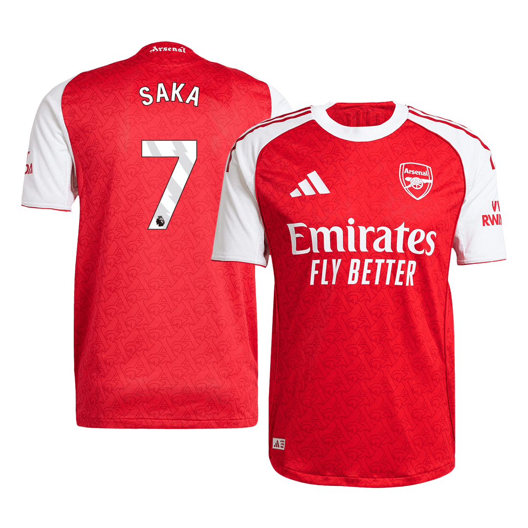 SAKA #7 Arsenal Home Premium Soccer Jersey 2025/26