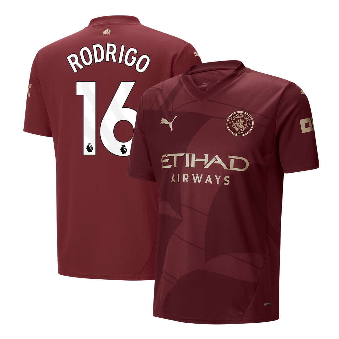 RODRIGO #16 Manchester City Third Away Soccer Jersey 2024