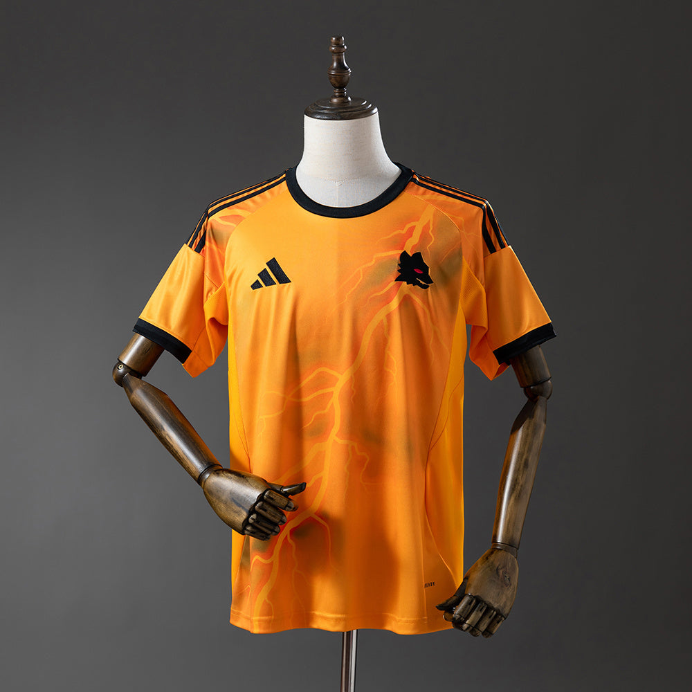 25/26 Roma Home orange soccer Fan Jersey