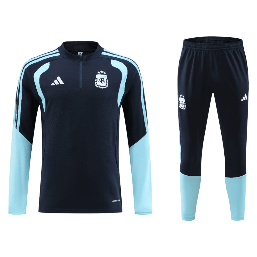 Argentina 1/4 Zip Tracksuit 2026 World Cup Kids Navy