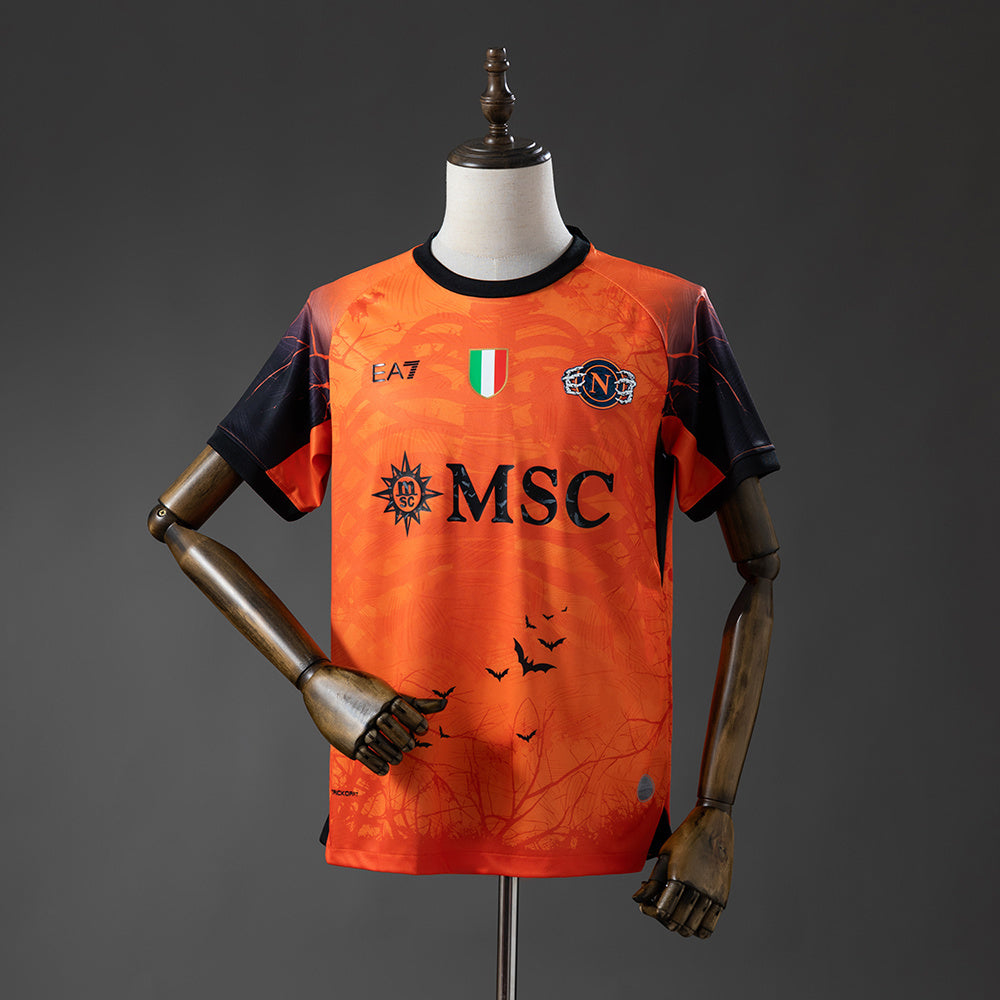 25/26 Napoli Halloween Orange Soccer Fan Jersey