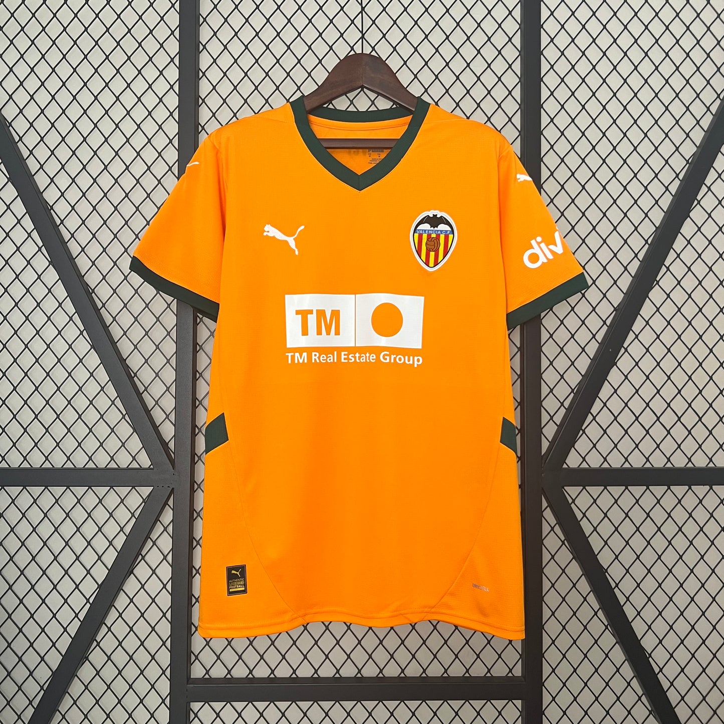 24/25 Valencia third away yellow soccer Fan Jersey