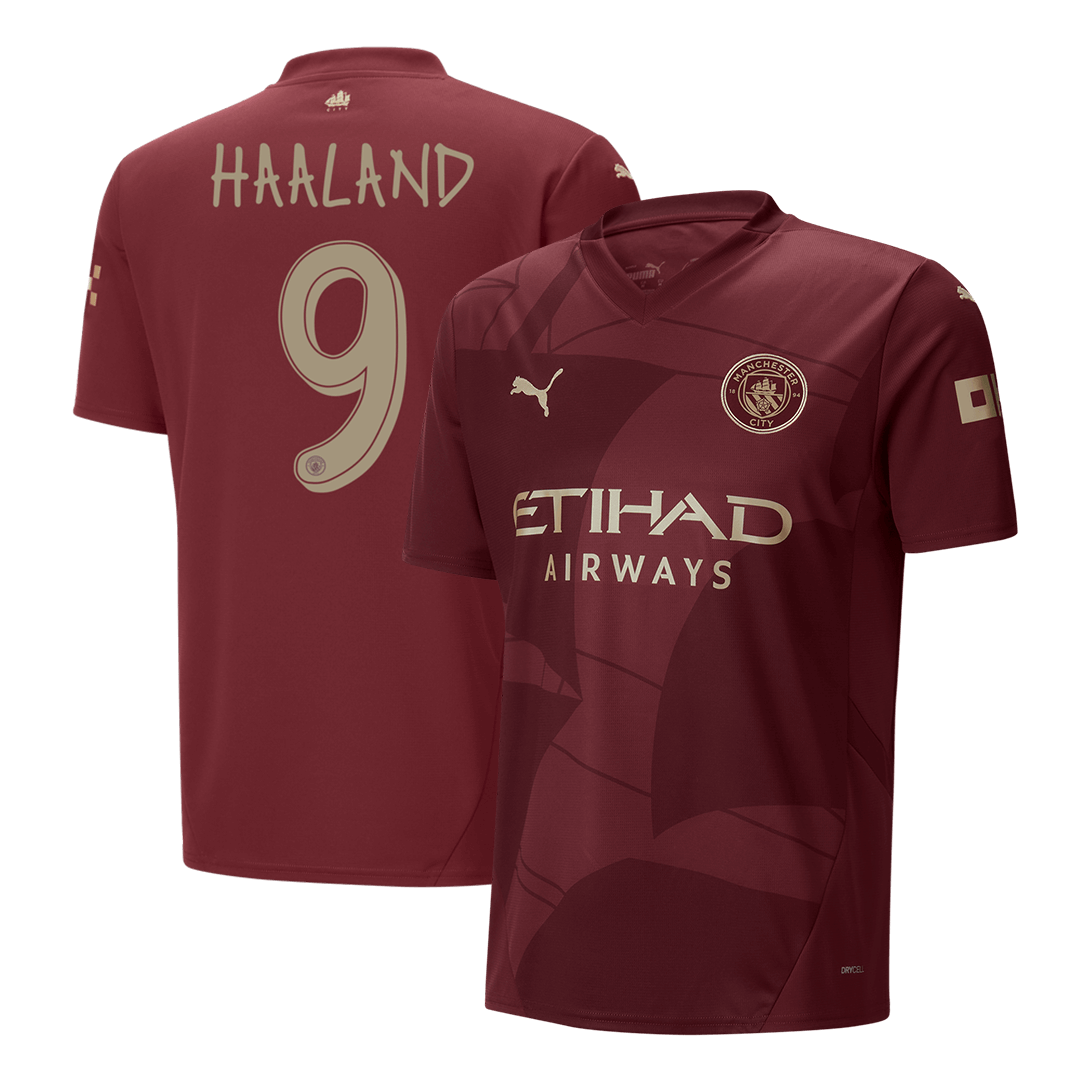 HAALAND #9 Manchester City Third Away Soccer Jersey 2024 UCL