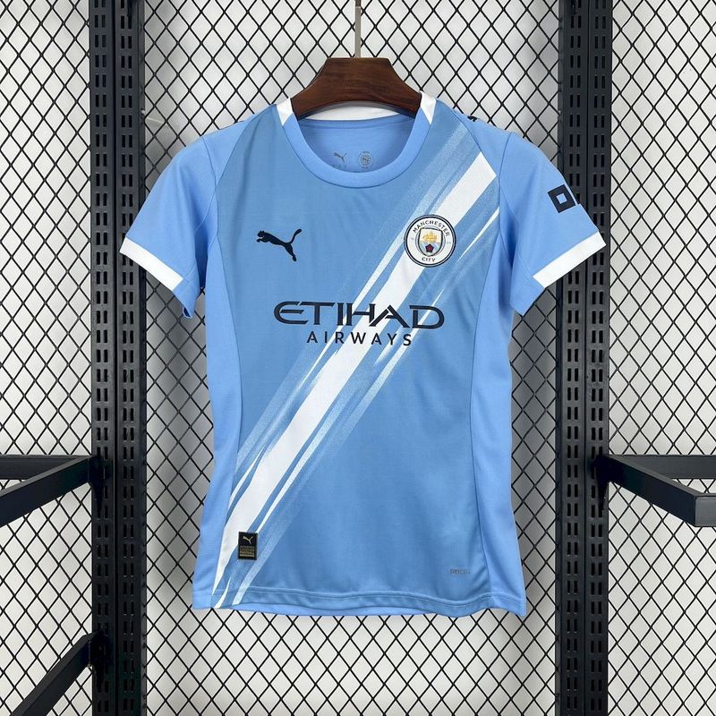 25/26 Manchester City Home Woman Soccer Fan Jersey