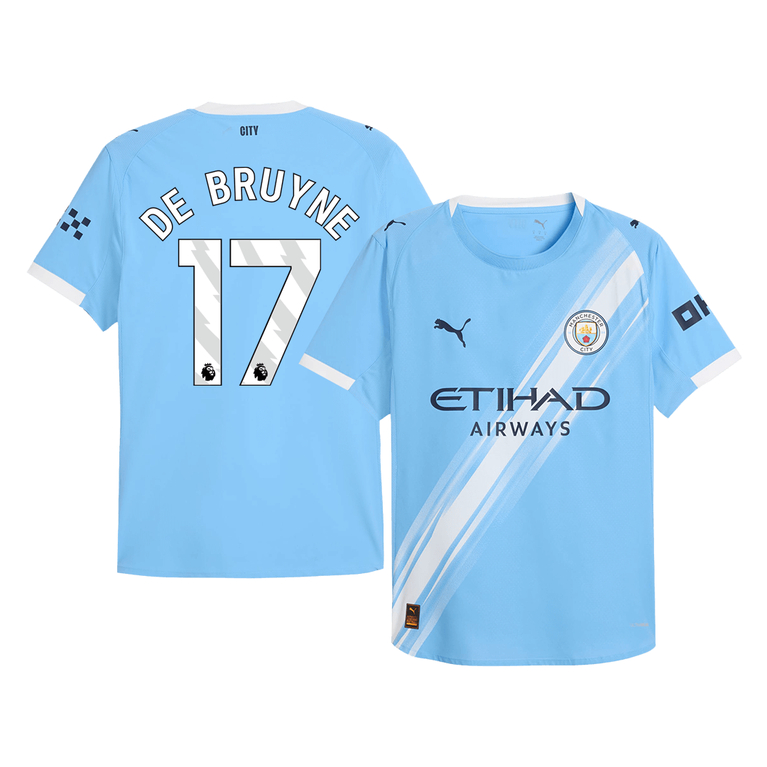 DE BRUYNE #17 Manchester City Home Premium Soccer Jersey 2025/26