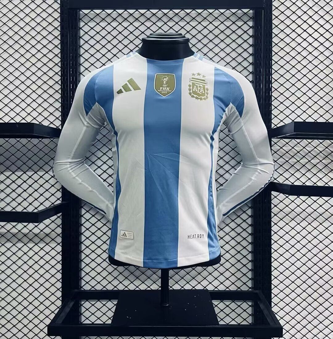 2024 Argentina Home Long Sleeve Stadium Jersey