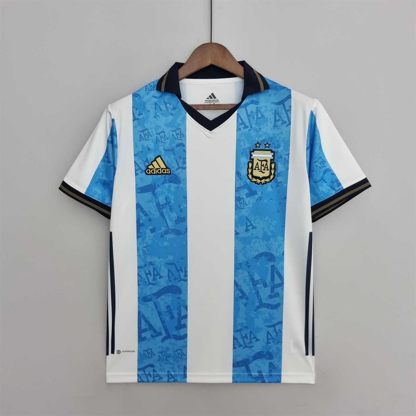 2022 World Cup Argentina commemorative Edition Blue And White Soccer Fan Jersey