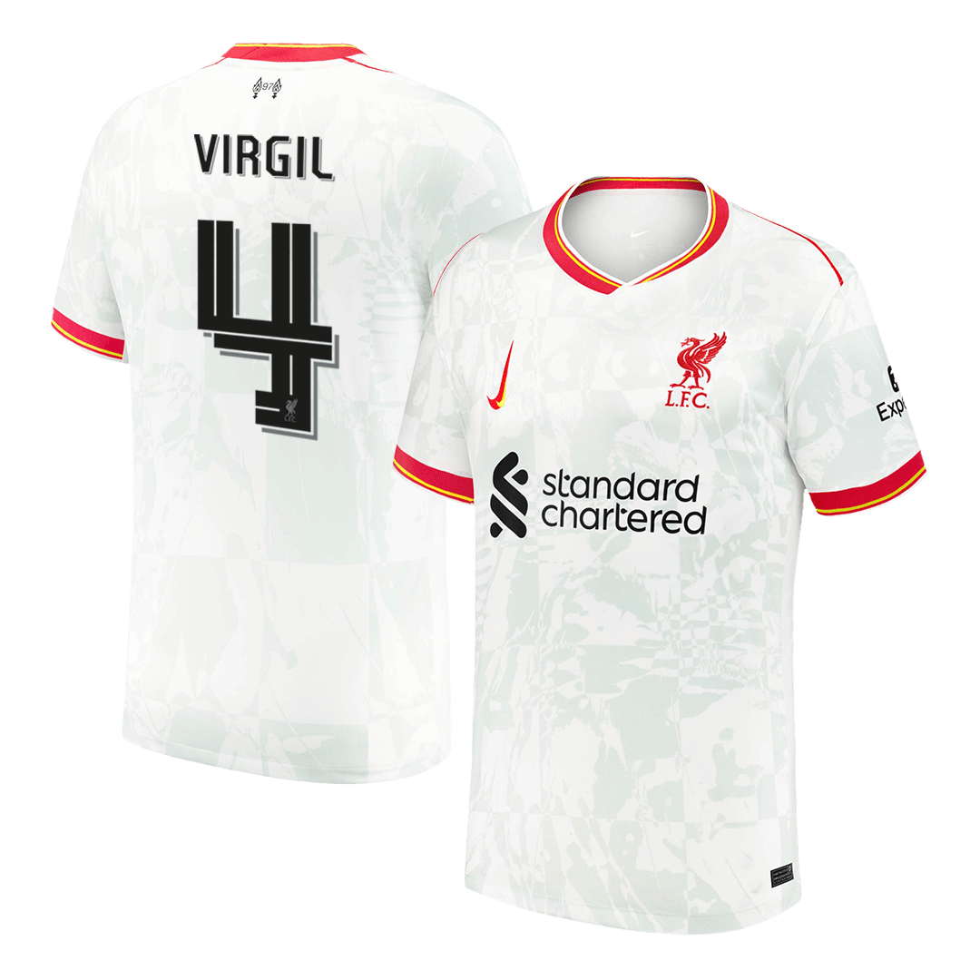 VIRGIL #4 Liverpool Third Away Soccer Jersey 2024/25 UCL
