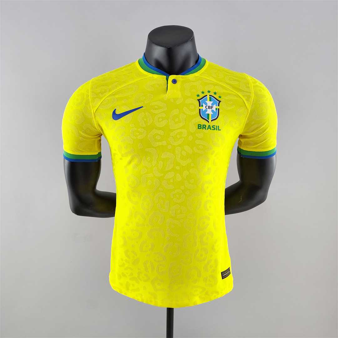 2022 World Cup Brazil Home Stadium Jersey