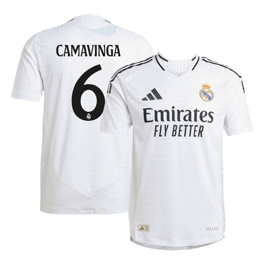 CAMAVINGA #6 Real Madrid Home Premium Soccer Jersey 2024/25