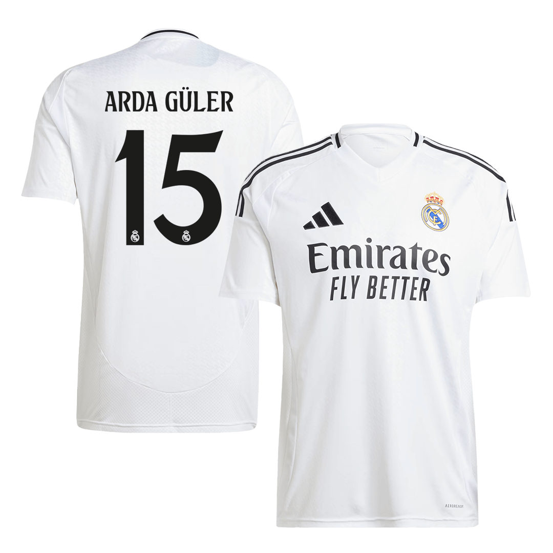 ARDA GULER #15 Real Madrid Home Soccer Jersey 2024/25