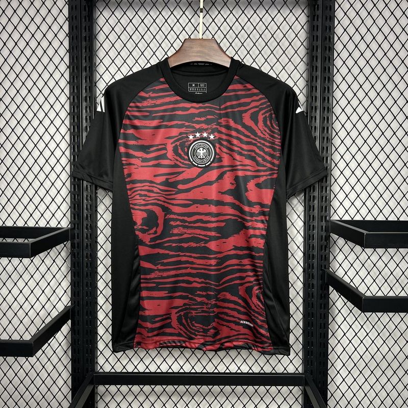2024 Germany Euro Pre-Match Black Training Uniform Fan Jersey