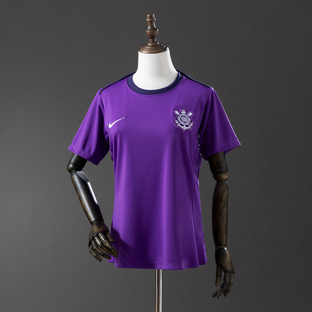 25/26 Corinthians Purple Training Women Soccer Fan Jersey