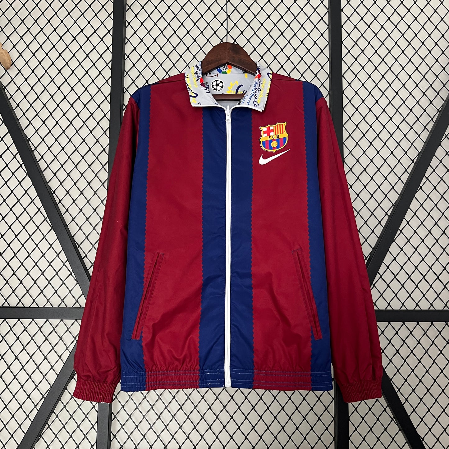 23/24 Barcelona Trench Coat Reversible Windbreaker