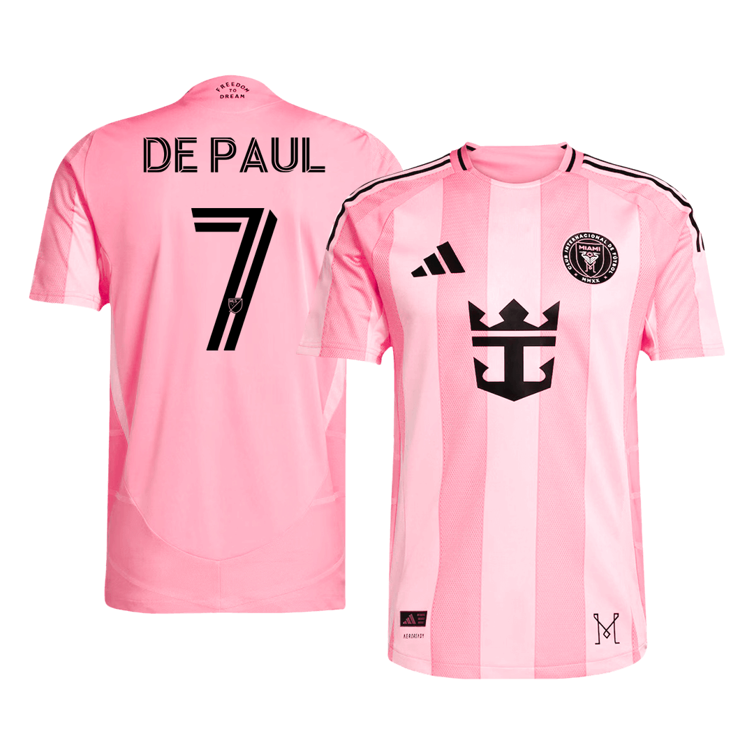 DE PAUL #7 Inter Miami CF Home Premium Soccer Jersey 2025
