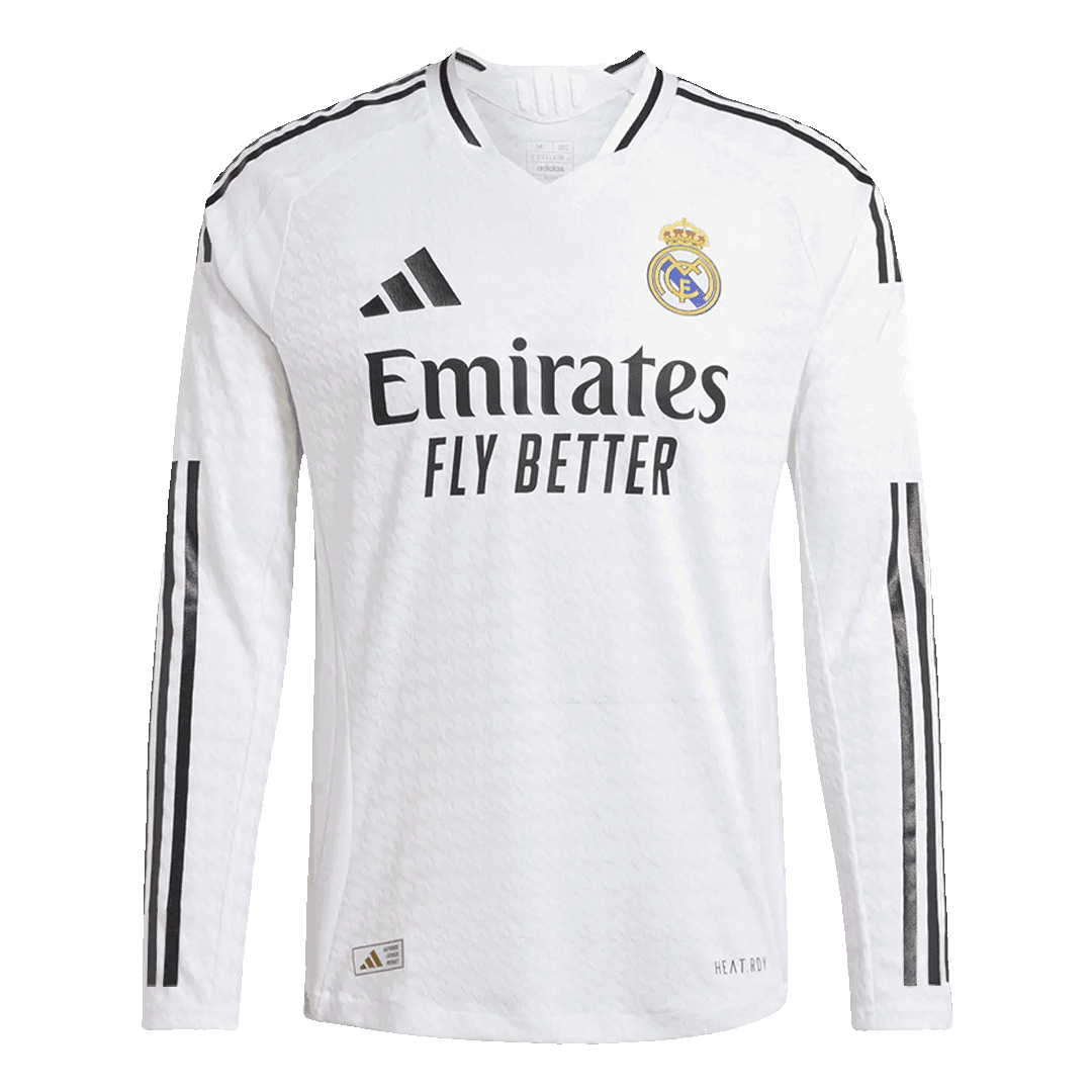Premium Real Madrid Home Long Sleeve Soccer Jersey 2024/25