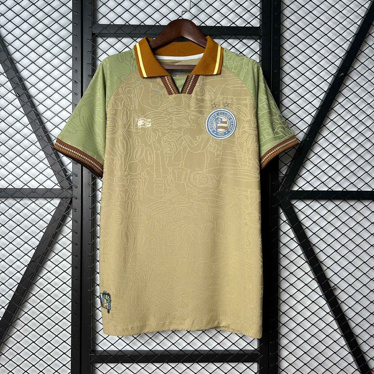 25/26 Bahia Beige soccer Fan Jersey