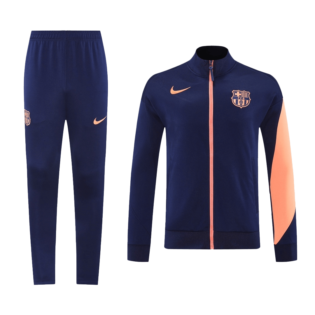 Barcelona Jacket Tracksuit 2025/26 Navy-Orange