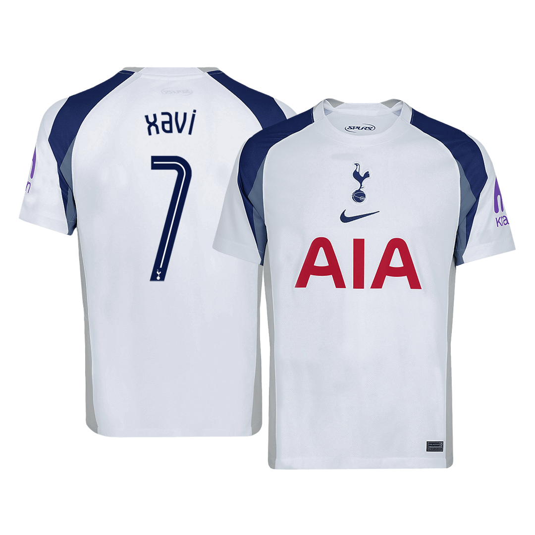 XAVI #7 Tottenham Hotspur Home Soccer Jersey 2025/26 /UCL