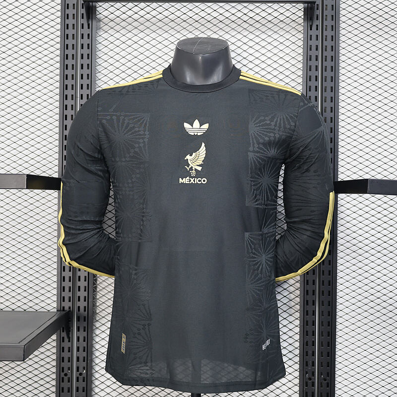 2025 Mexico black champion long sleeve Stadium Jersey