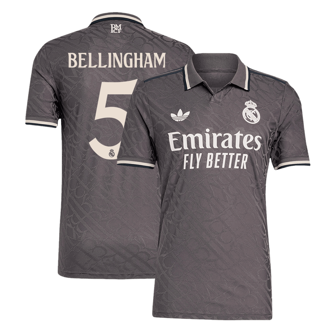 BELLINGHAM #5 Real Madrid Third Away Premium Soccer Jersey 2024/25