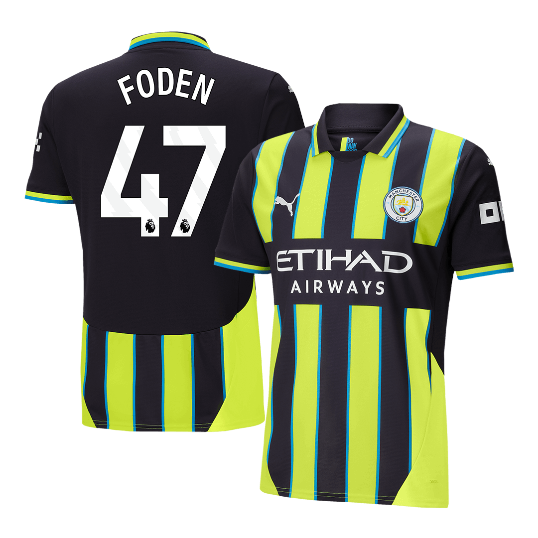 FODEN #47 Manchester City Away Soccer Jersey 2024